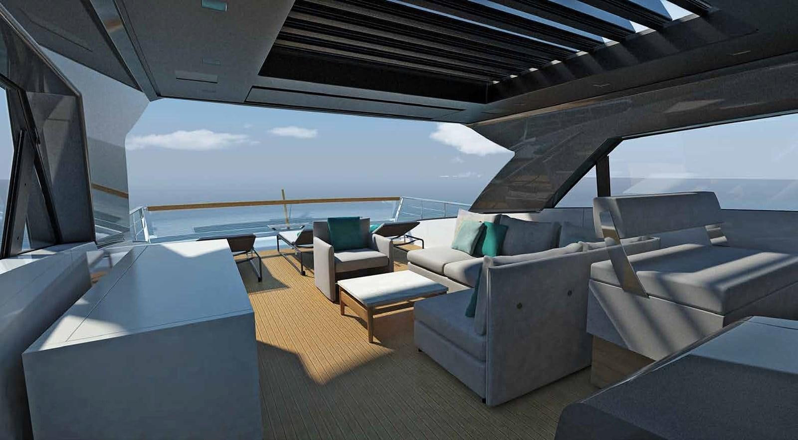 inside of a car aboard EB Yacht for Sale