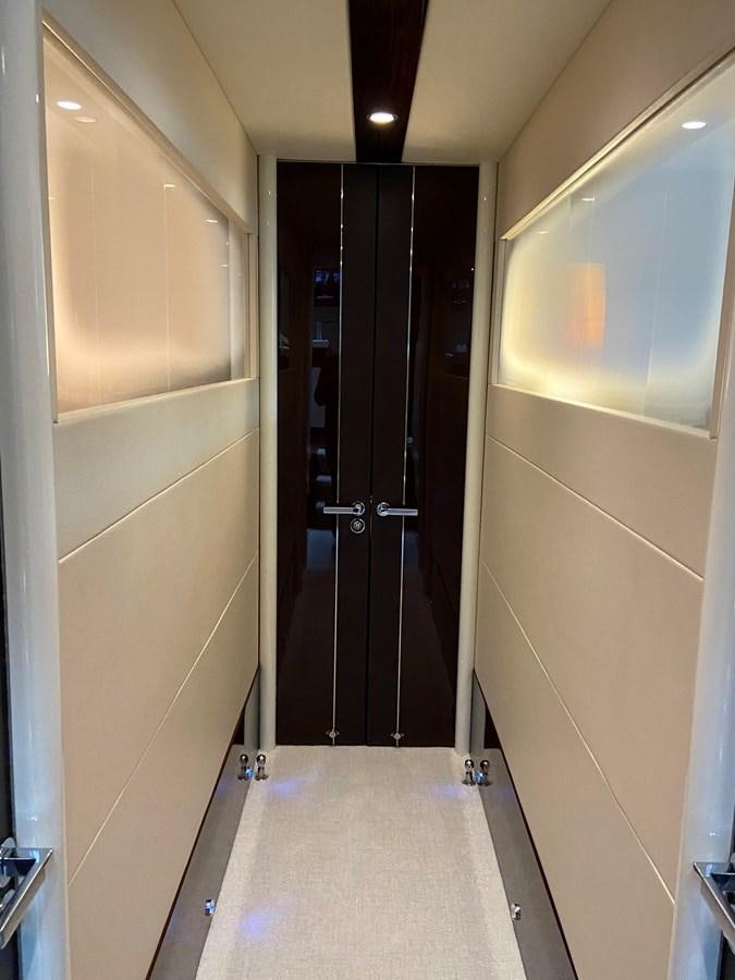 a door in a room aboard BG Yacht for Sale