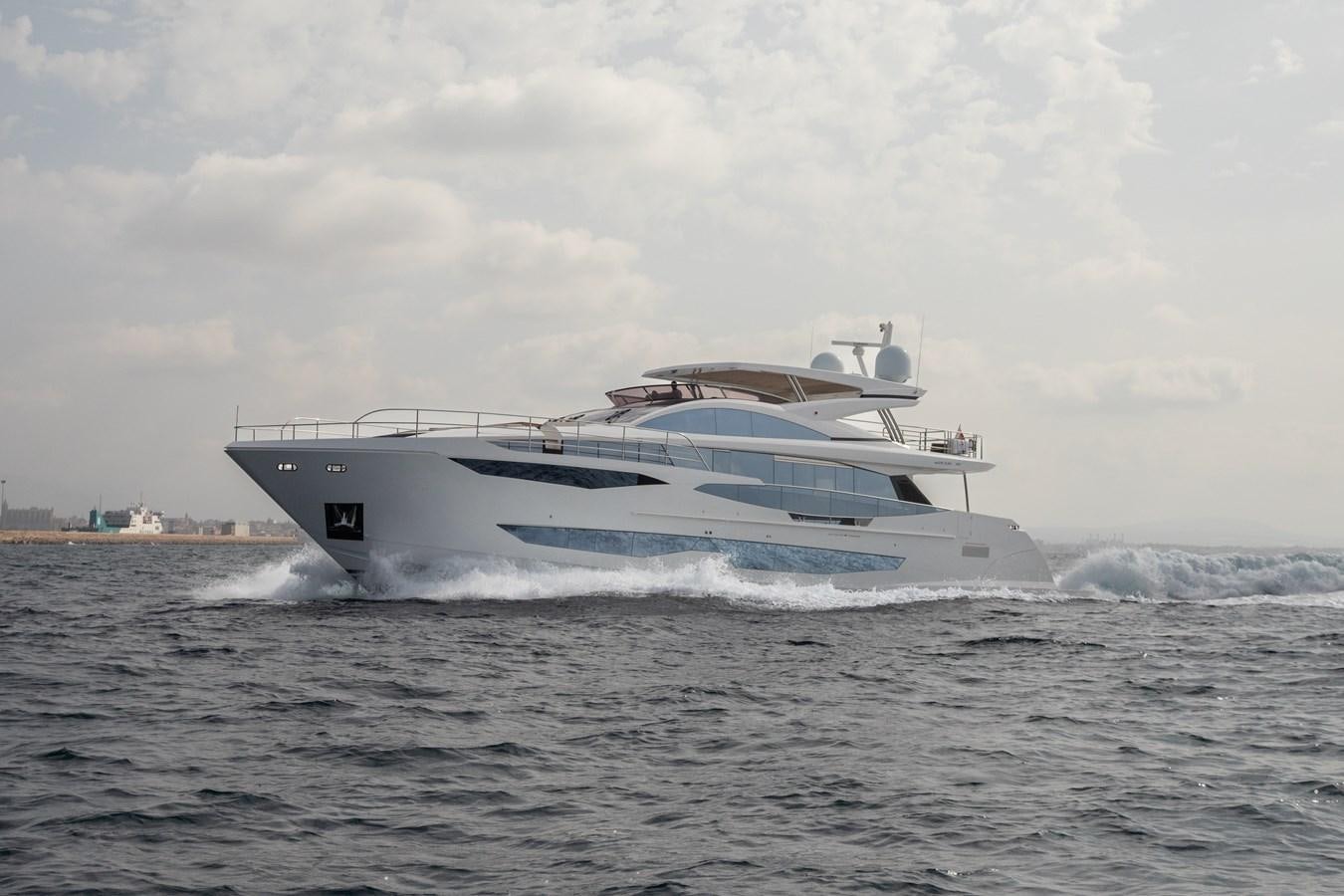 a boat on the water aboard THETIS Yacht for Sale