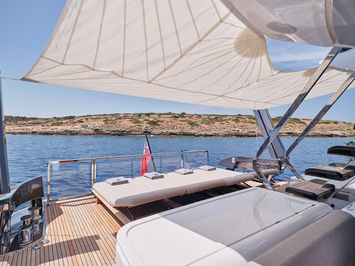 a boat on the water aboard D FIVE Yacht for Sale