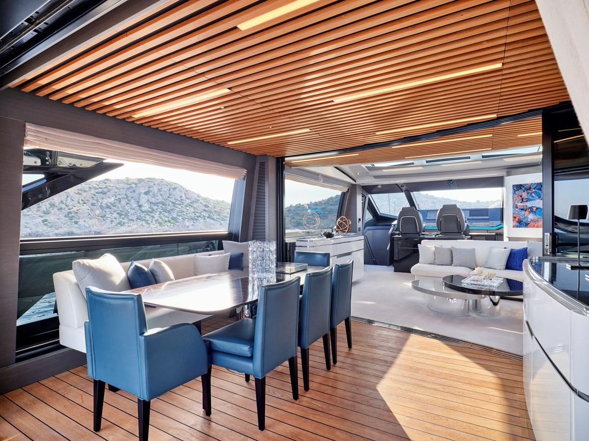 inside of a boat aboard D FIVE Yacht for Sale