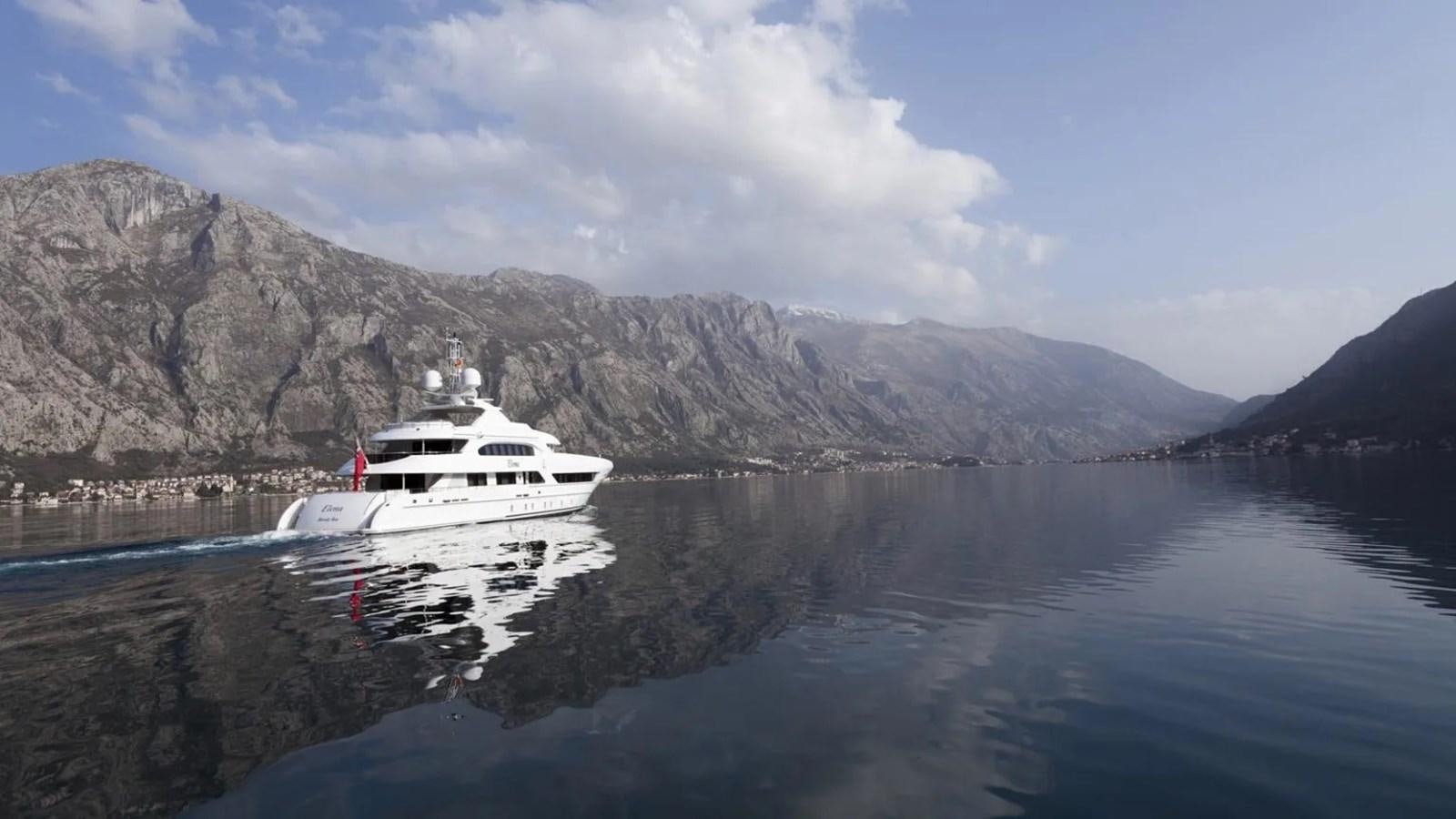 a boat on a body of water aboard ELENA Yacht for Sale