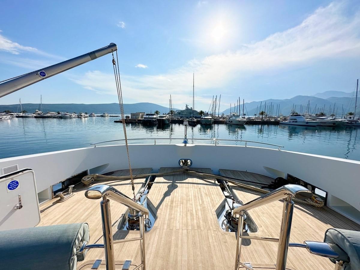 a deck with boats on it aboard SHU U RITE Yacht for Sale