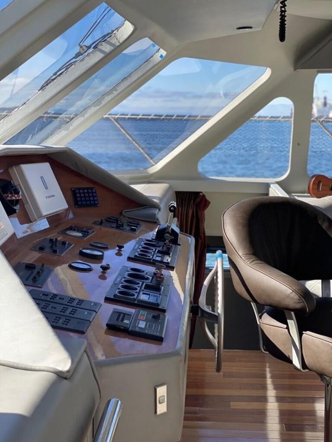 inside of a plane aboard AWESOME Yacht for Sale