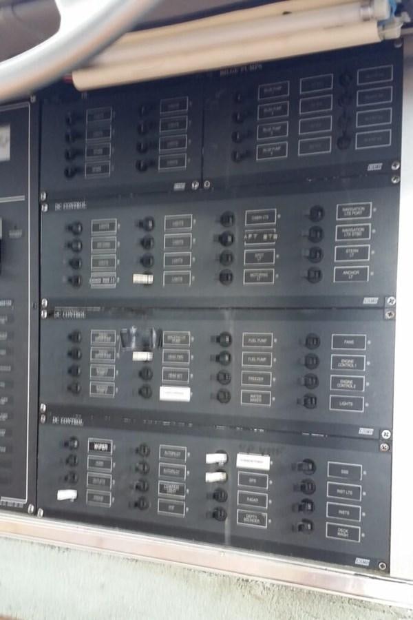 a close-up of a computer aboard AWESOME Yacht for Sale