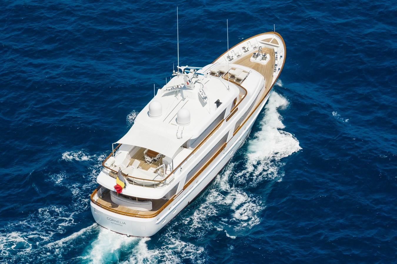 a ship in the water aboard CORNELIA Yacht for Sale