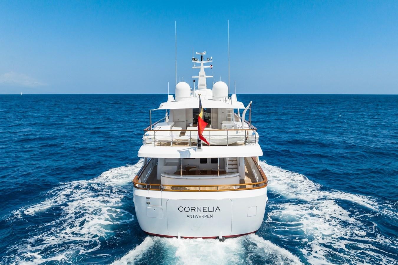 a boat on the water aboard CORNELIA Yacht for Sale