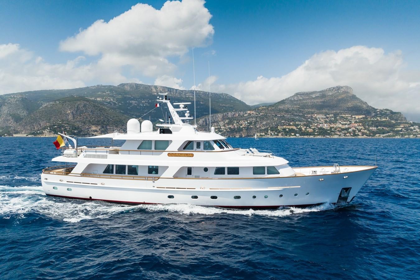 a boat on the water aboard CORNELIA Yacht for Sale