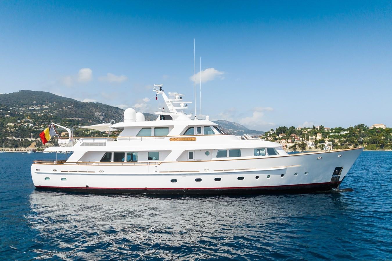 a boat on the water aboard CORNELIA Yacht for Sale