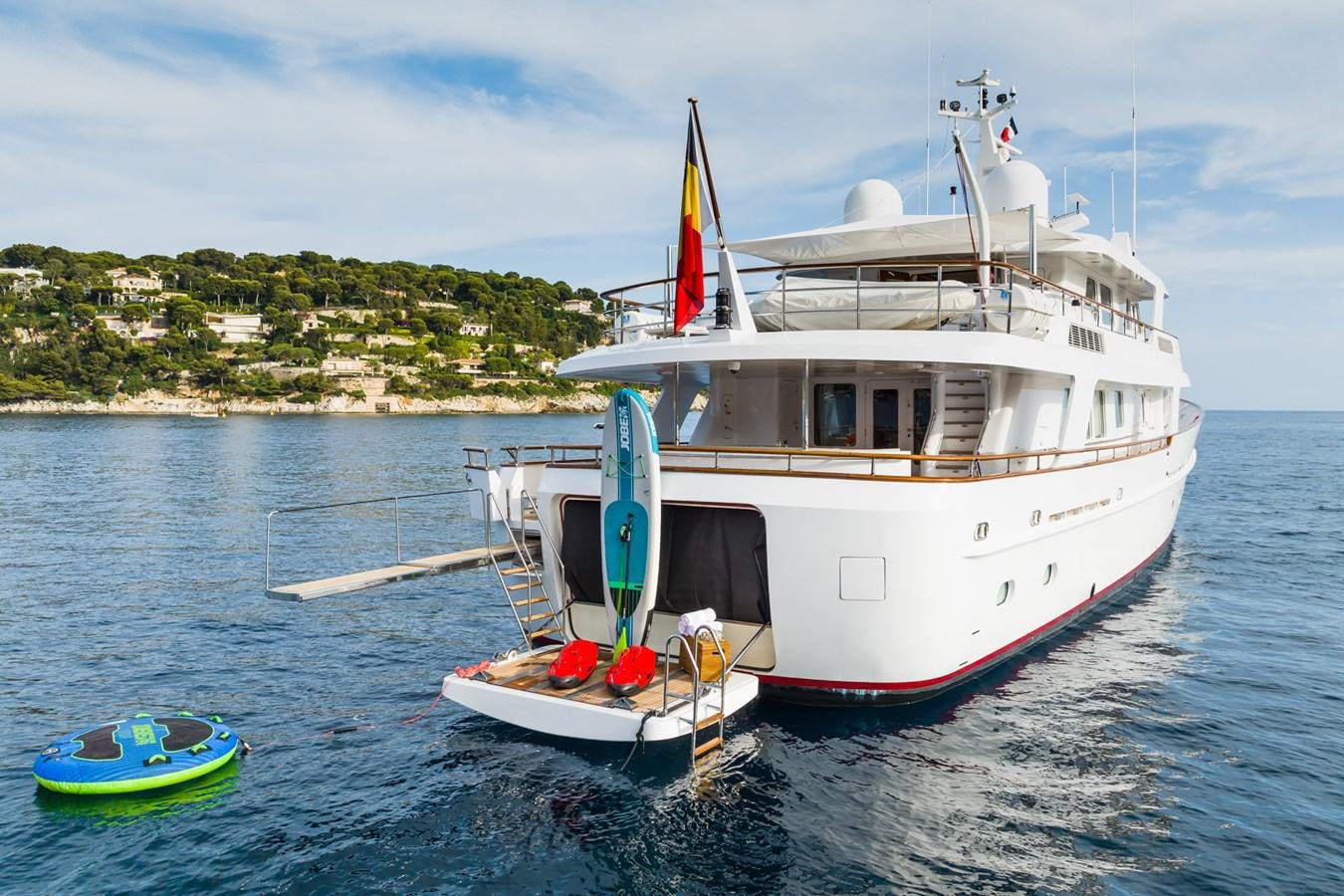 a boat on the water aboard CORNELIA Yacht for Sale