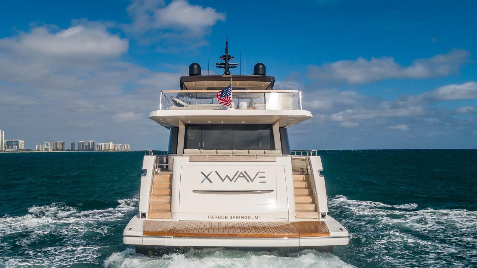a boat in the water aboard XWAVE Yacht for Sale