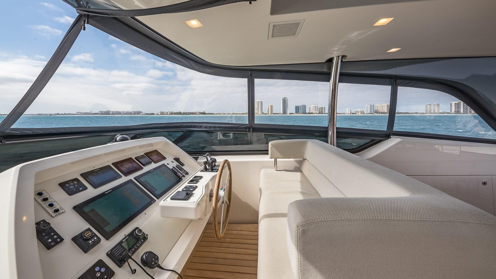 inside of a car aboard XWAVE Yacht for Sale