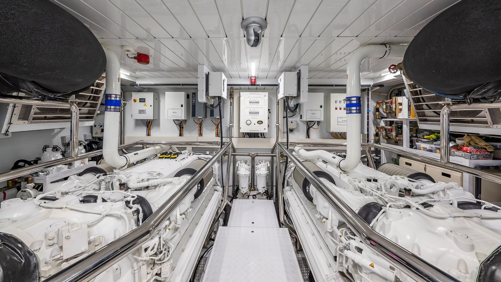 a room with several machines aboard XWAVE Yacht for Sale