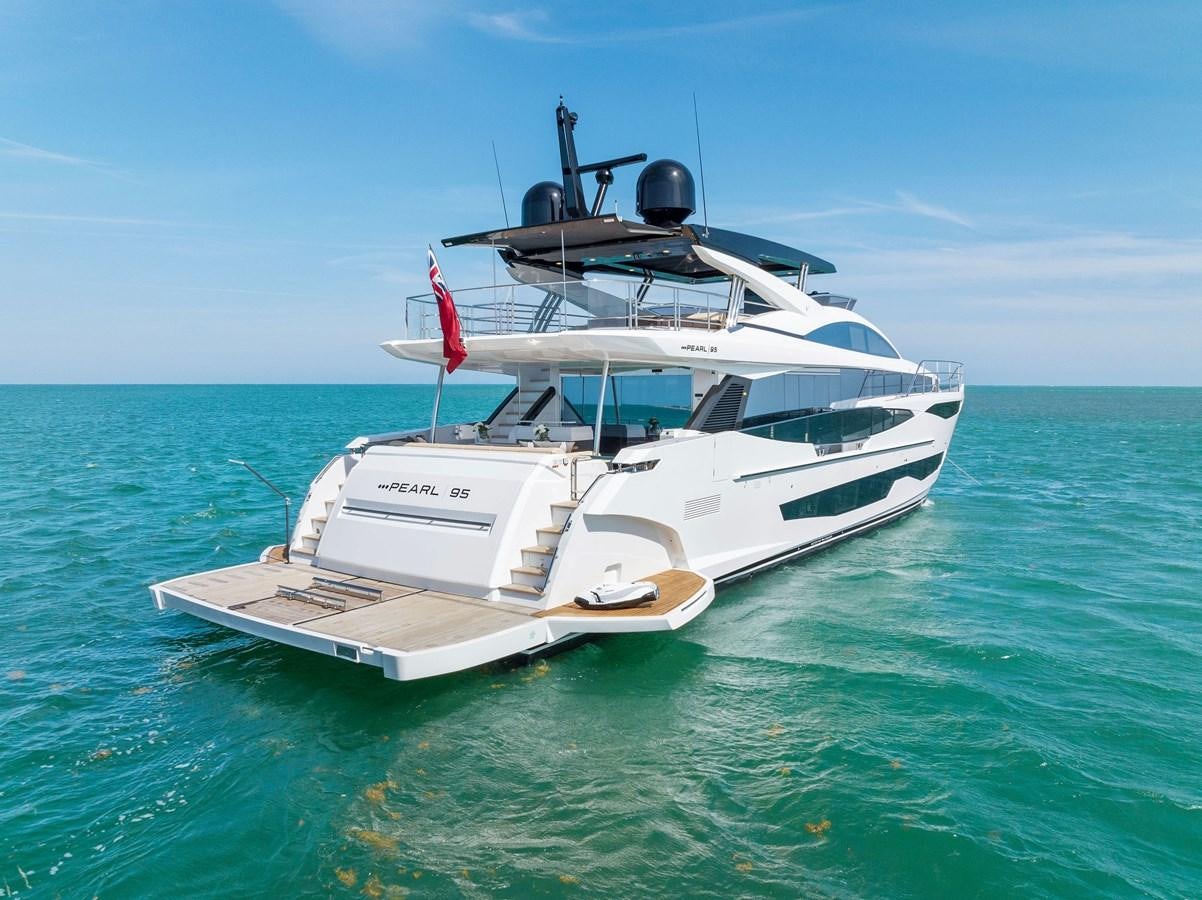 a white yacht in the ocean aboard FOR DISPLAY ONLY Yacht for Sale