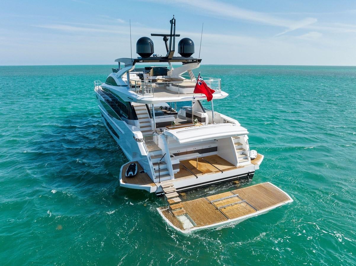 a boat on the water aboard FOR DISPLAY ONLY Yacht for Sale