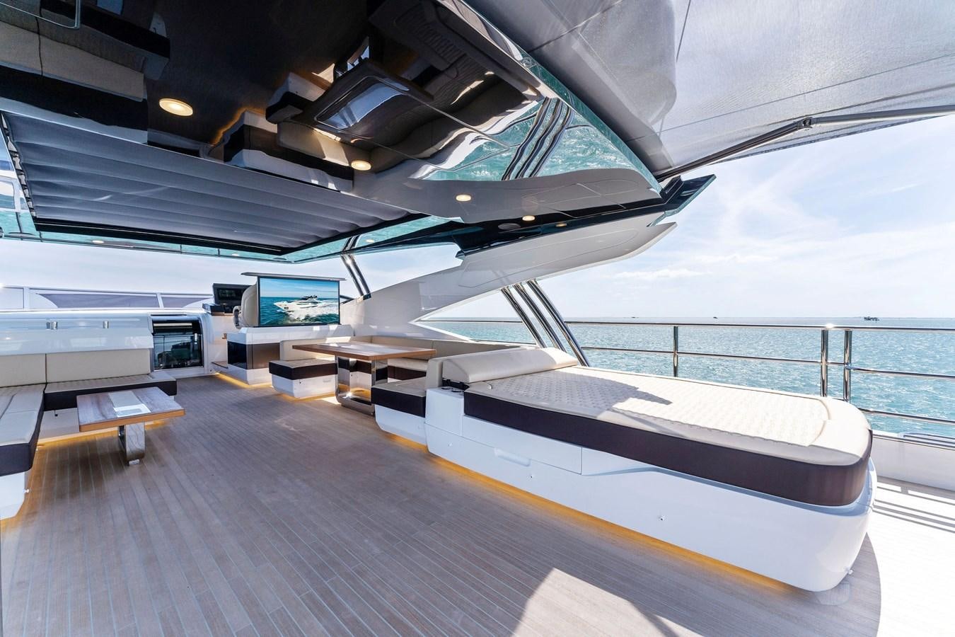 a space shuttle on a deck aboard FOR DISPLAY ONLY Yacht for Sale