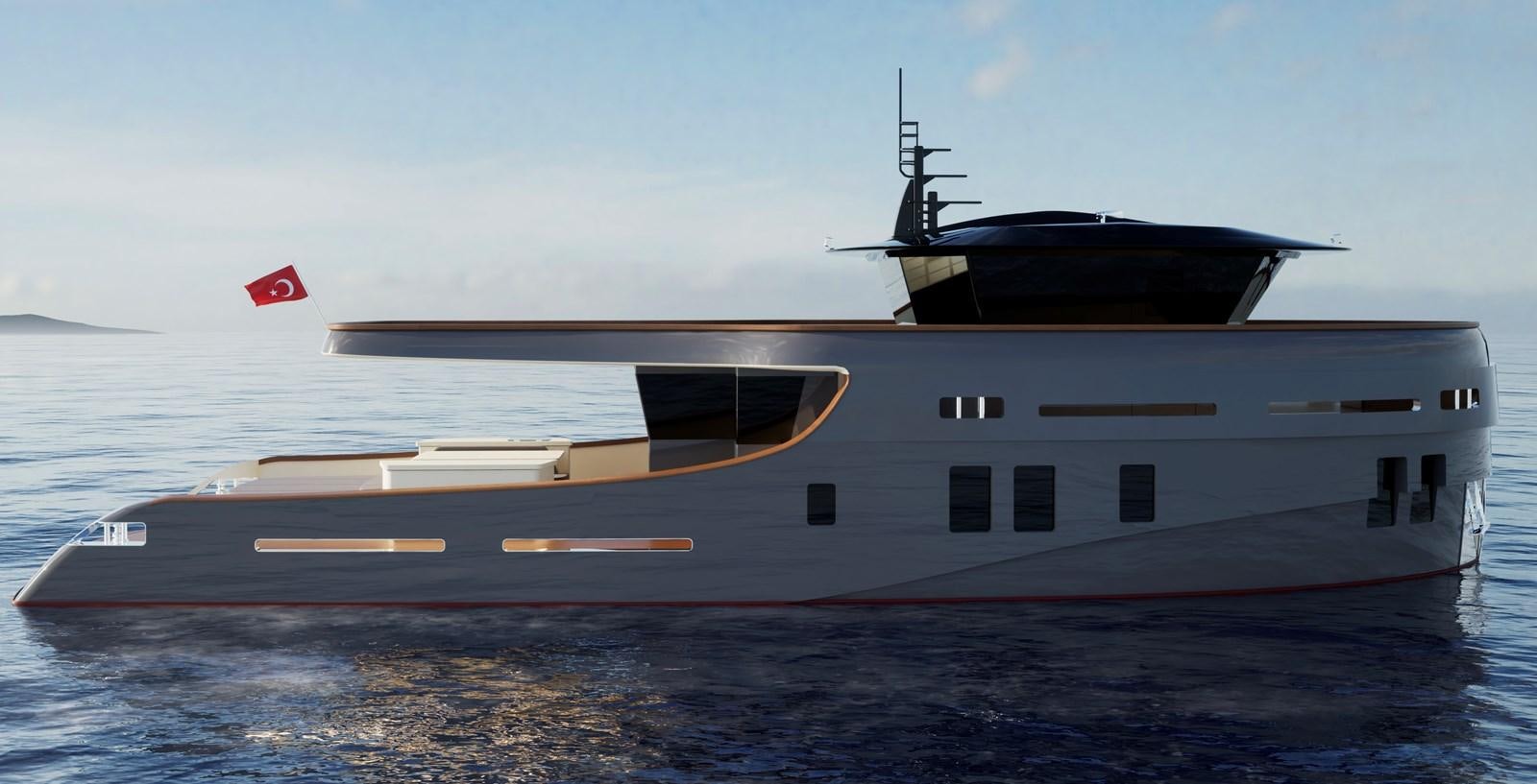 a large ship in the water aboard EMPIRE Yacht for Sale