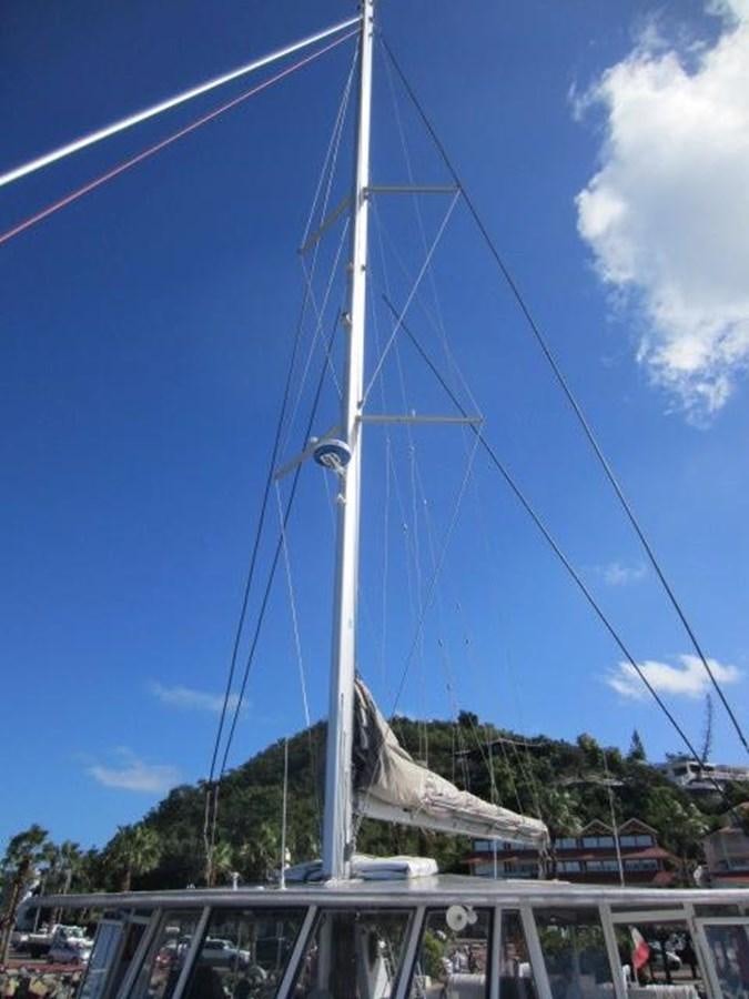 a tall white tower aboard ECOLORATO Yacht for Sale