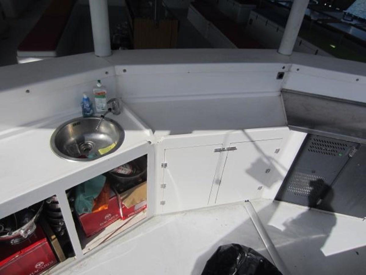 a sink with a faucet aboard ECOLORATO Yacht for Sale