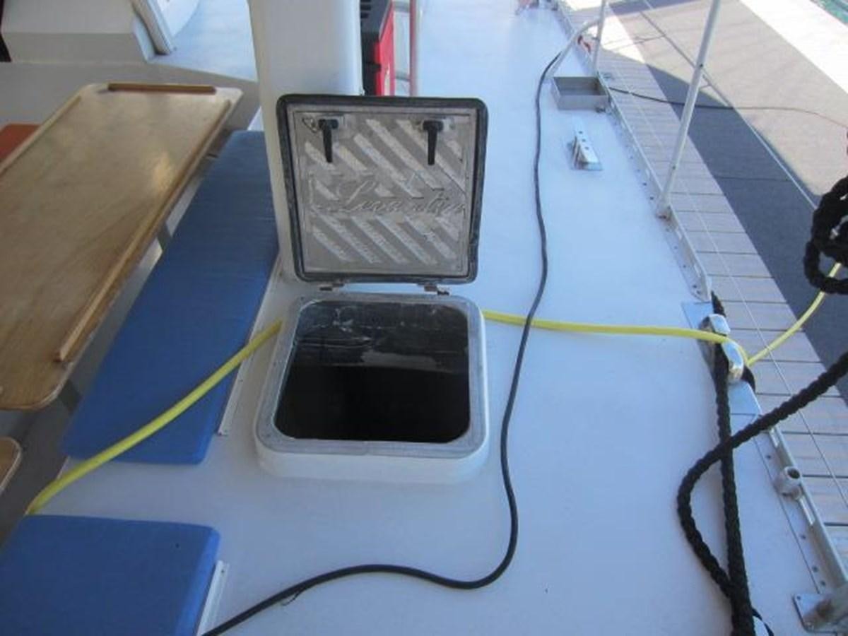 a machine on the floor aboard ECOLORATO Yacht for Sale