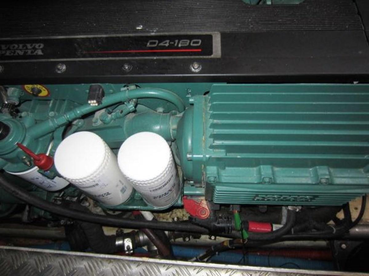 a close-up of a car engine aboard ECOLORATO Yacht for Sale