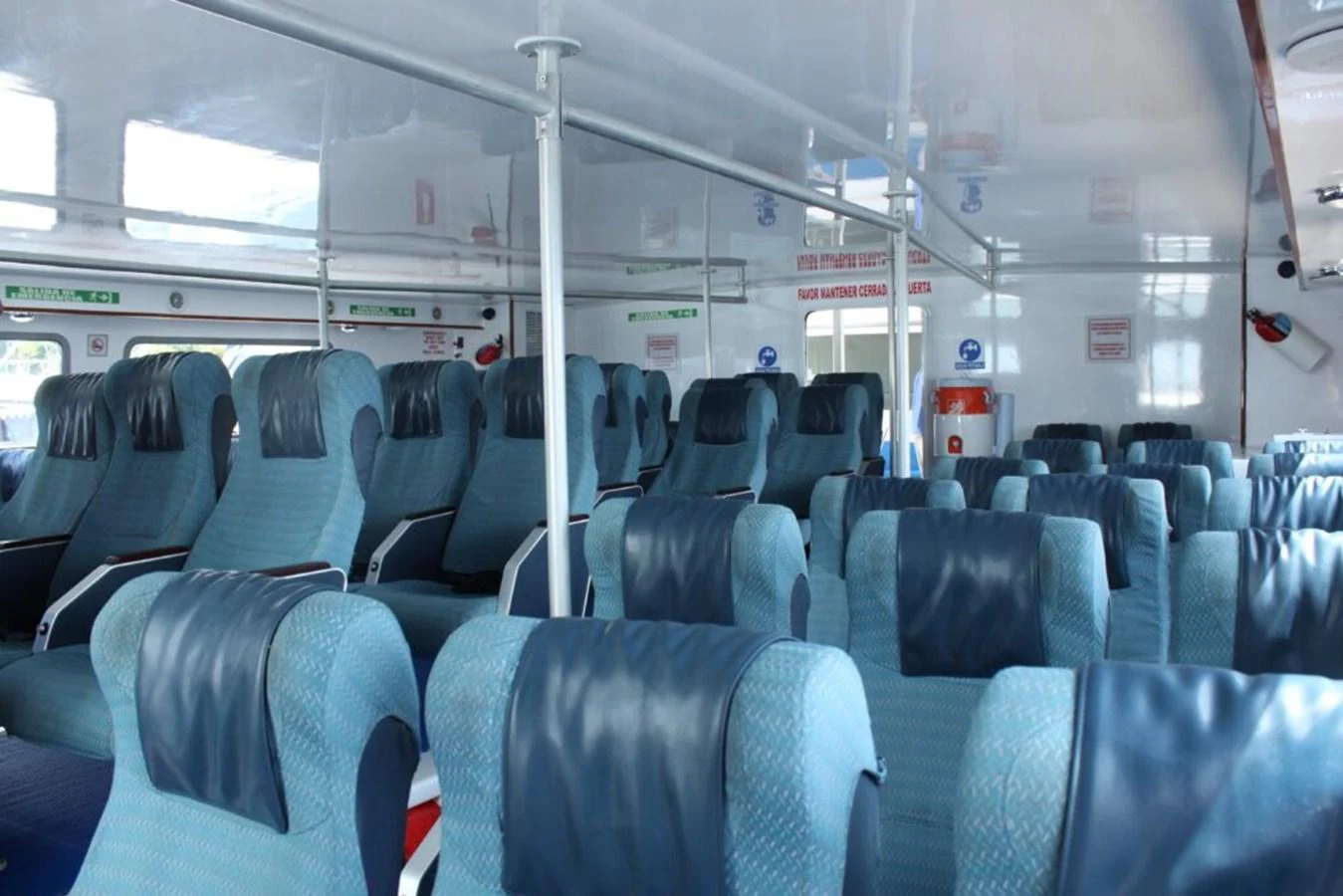 inside of a bus aboard EL SPLENDOR Yacht for Sale