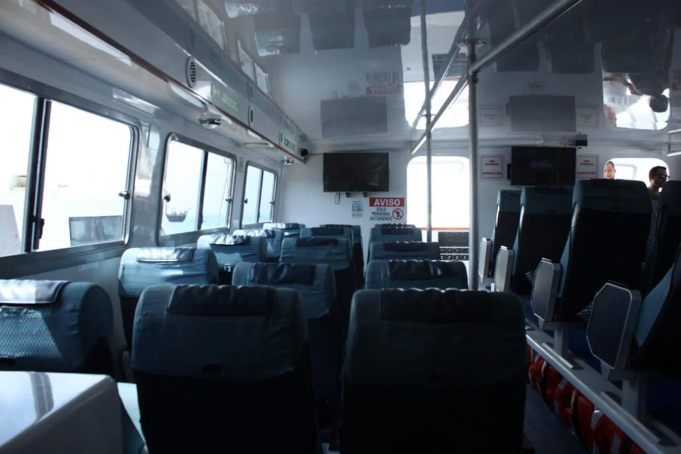 inside of a bus aboard EL SPLENDOR Yacht for Sale