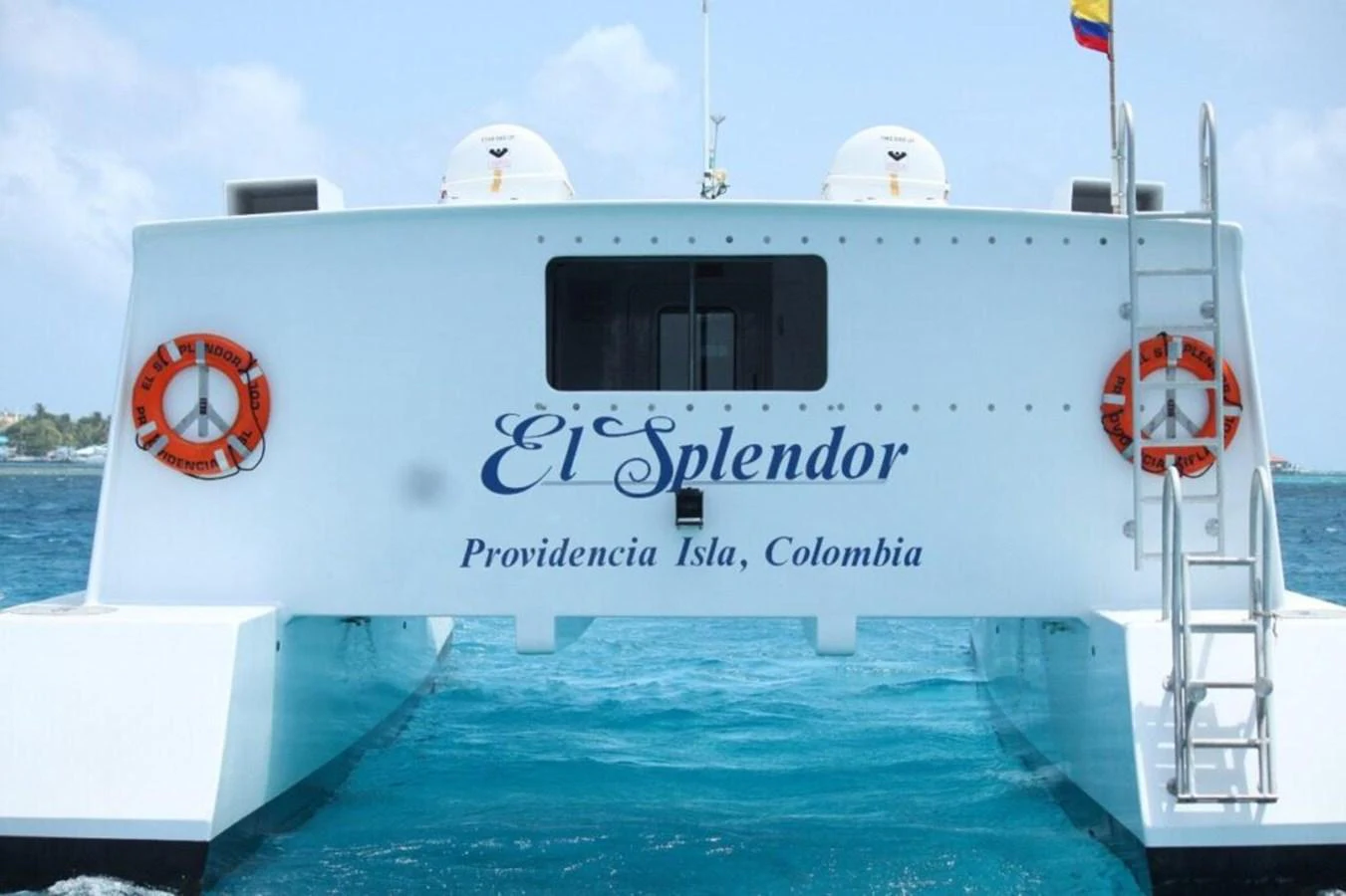 a boat on the water aboard EL SPLENDOR Yacht for Sale