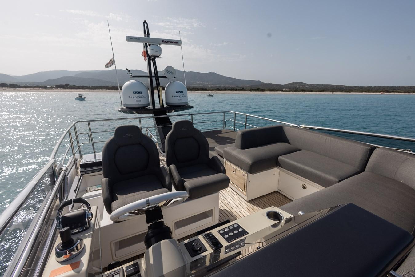 a boat on the water aboard ESCAPE Yacht for Sale