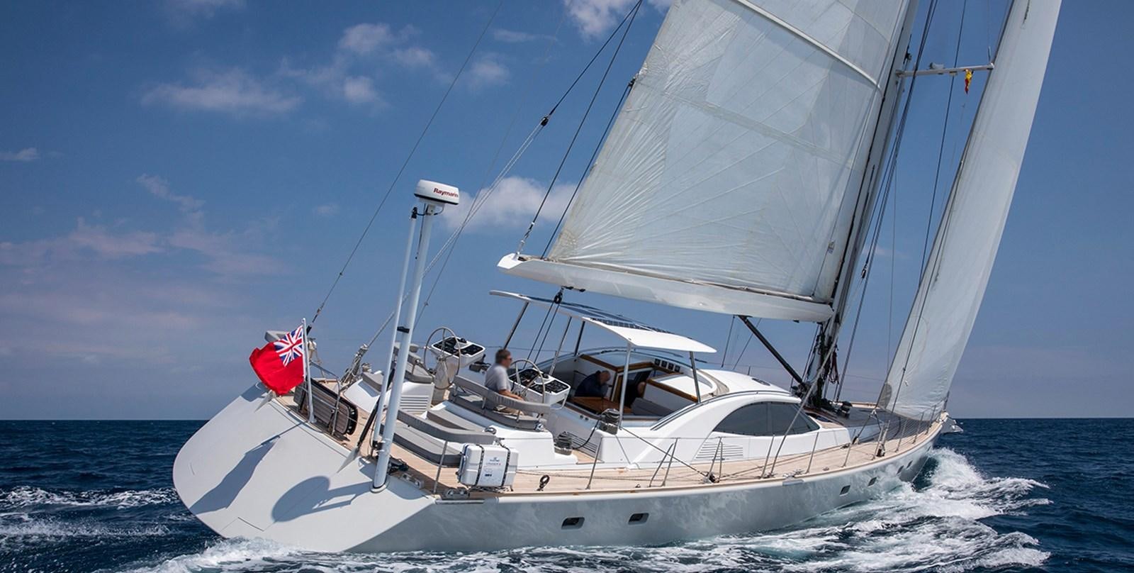 a sailboat on the water aboard VAYU Yacht for Sale