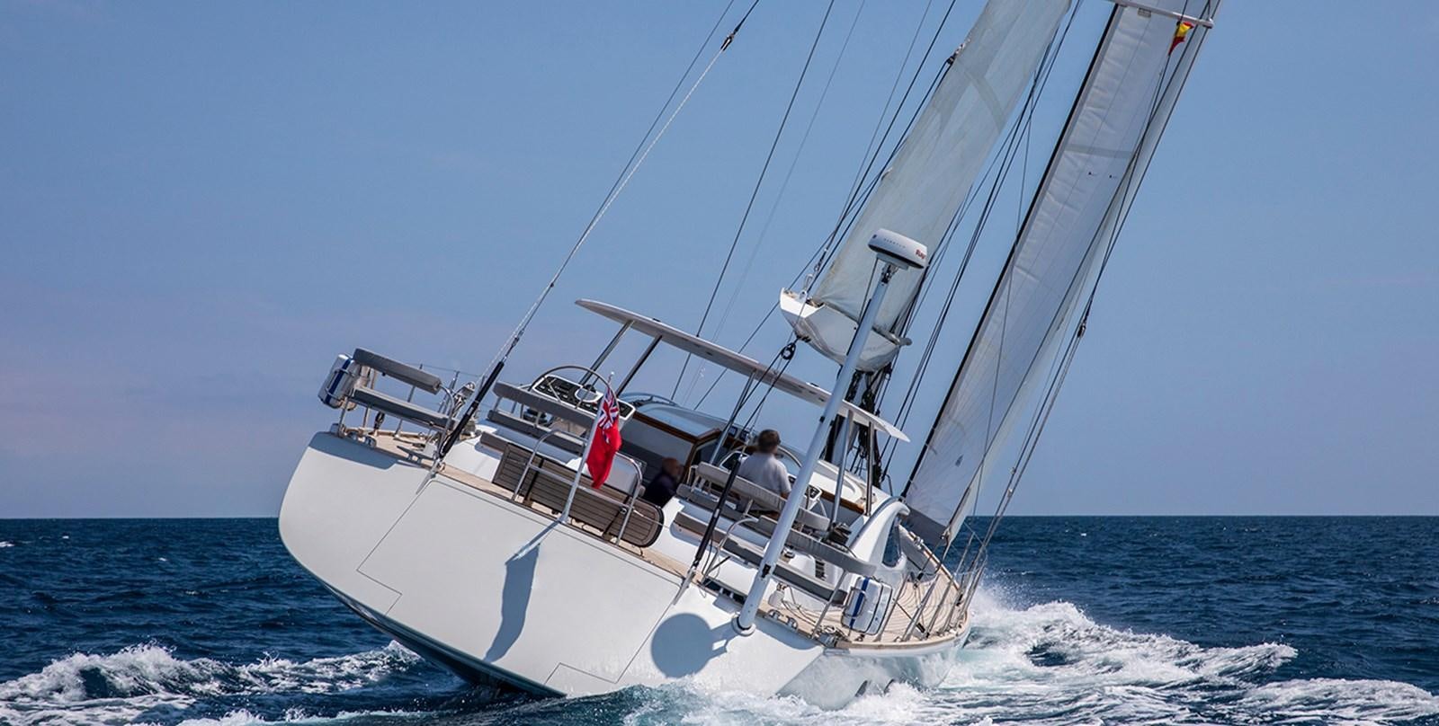 a boat on the water aboard VAYU Yacht for Sale