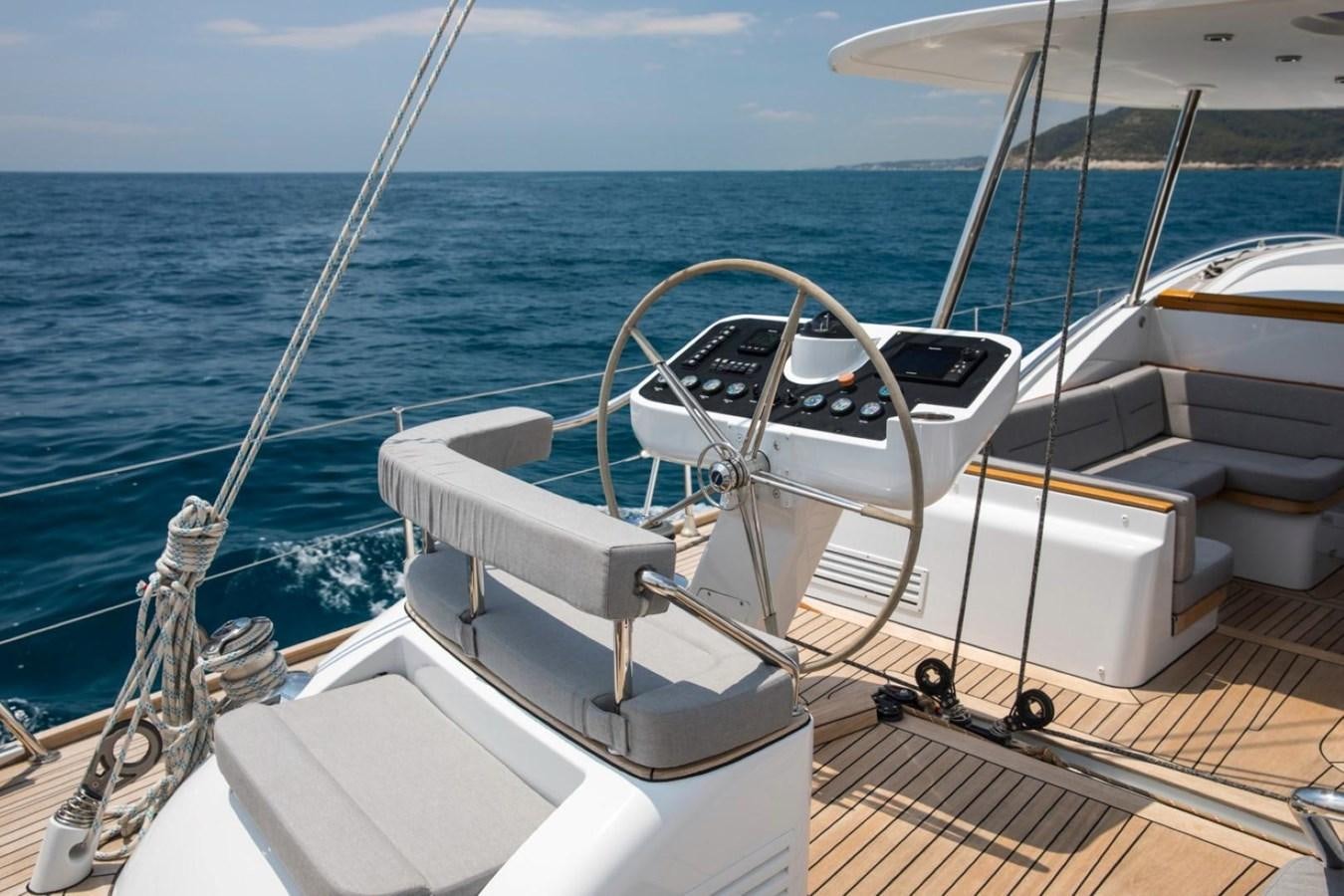 a boat on the water aboard VAYU Yacht for Sale