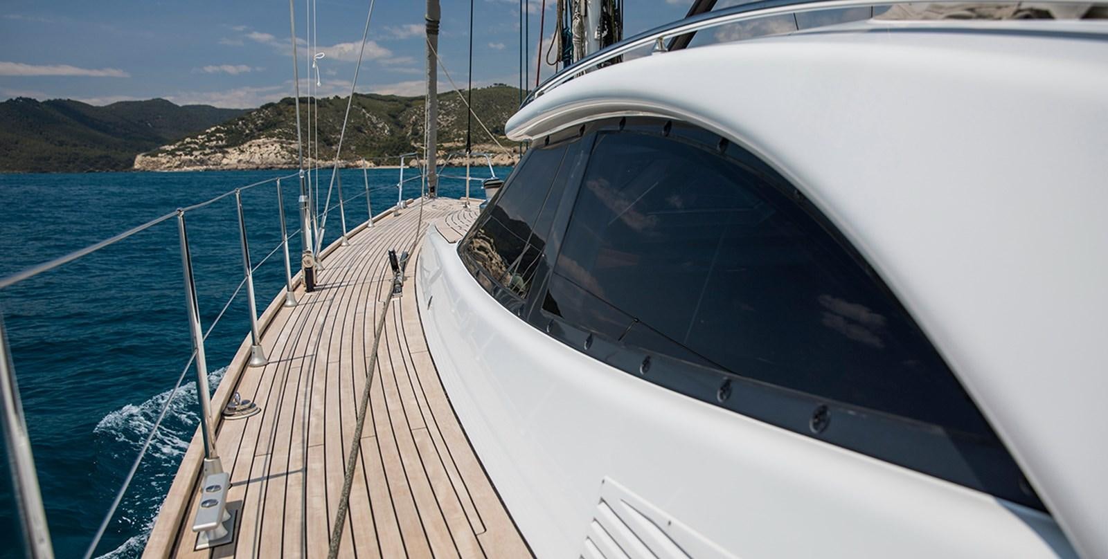a boat on the water aboard VAYU Yacht for Sale