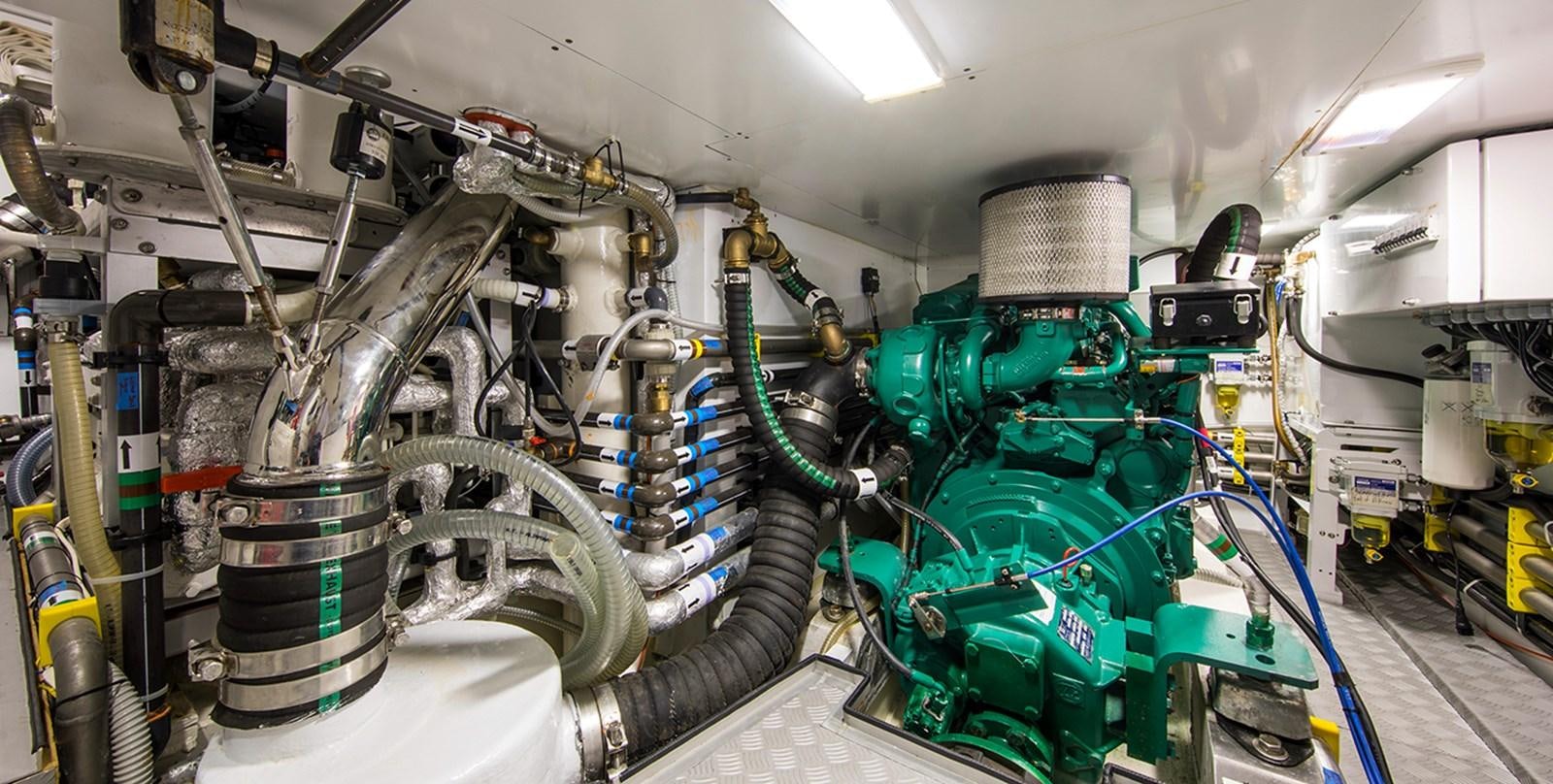 a machine with wires aboard VAYU Yacht for Sale