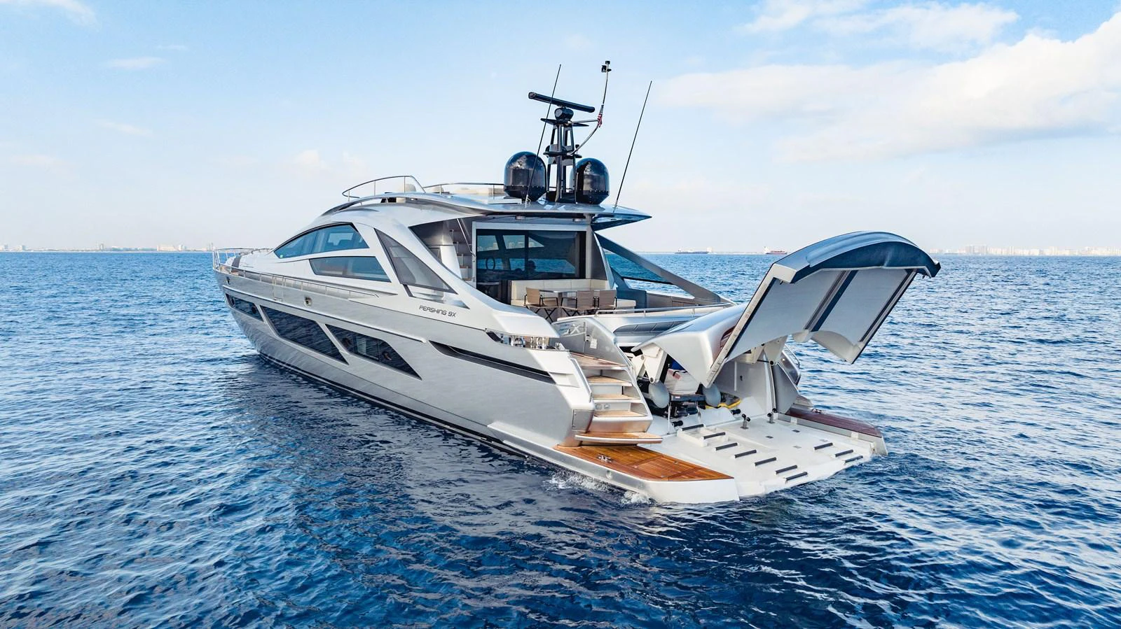 a boat on the water aboard STALLION Yacht for Sale