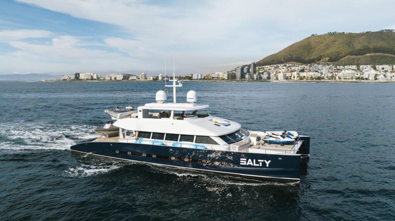 a boat on the water aboard SALTY Yacht for Sale
