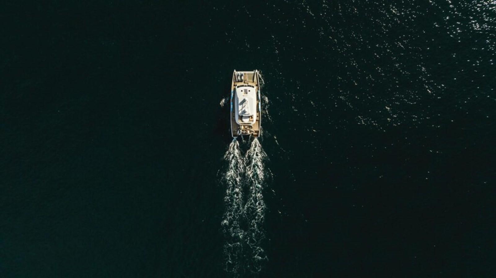 a space ship in space aboard SALTY Yacht for Sale