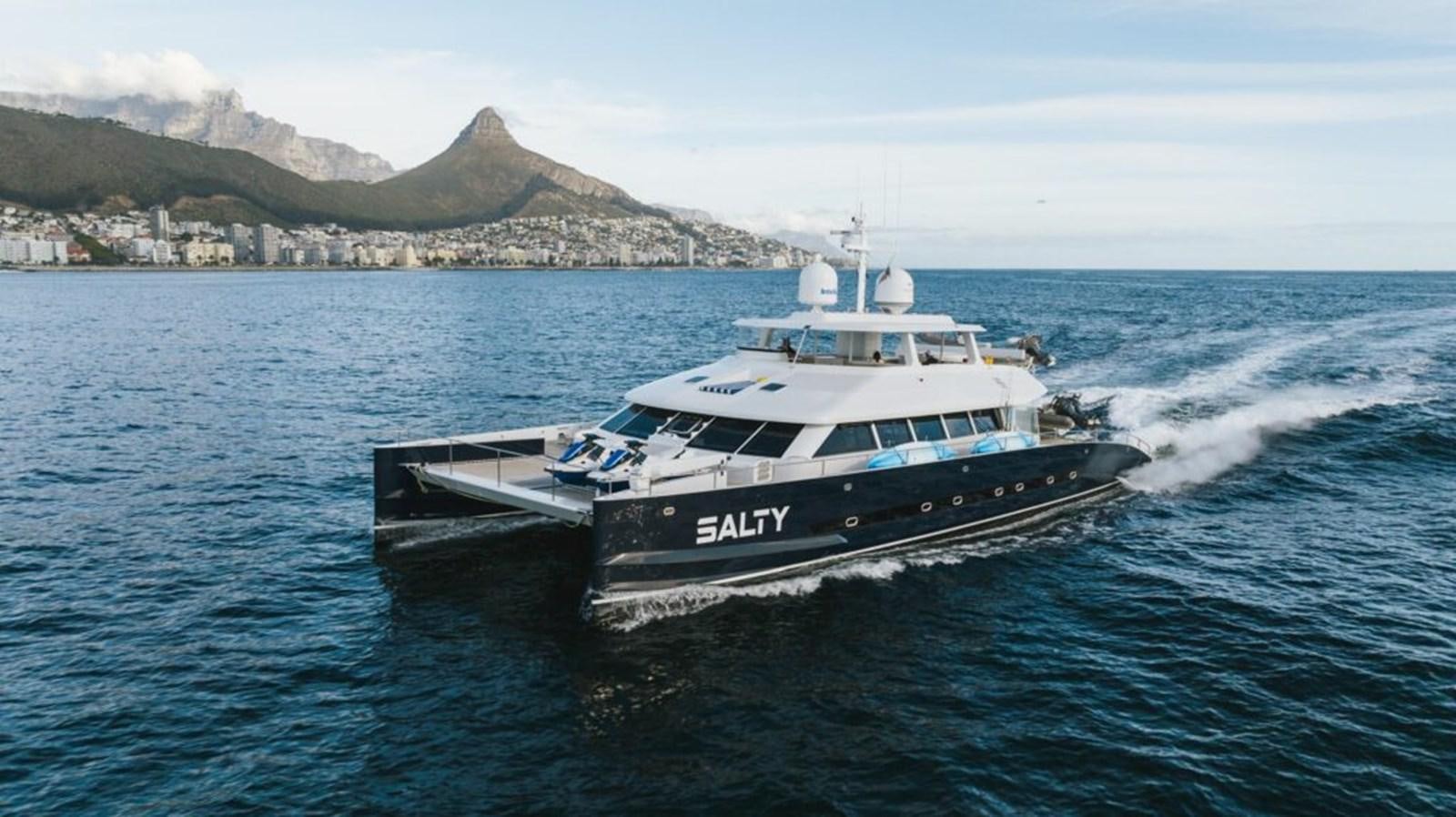 a boat on the water aboard SALTY Yacht for Sale