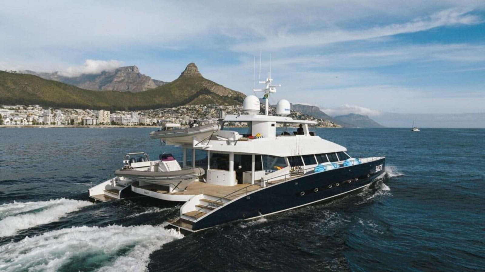 a boat on the water aboard SALTY Yacht for Sale