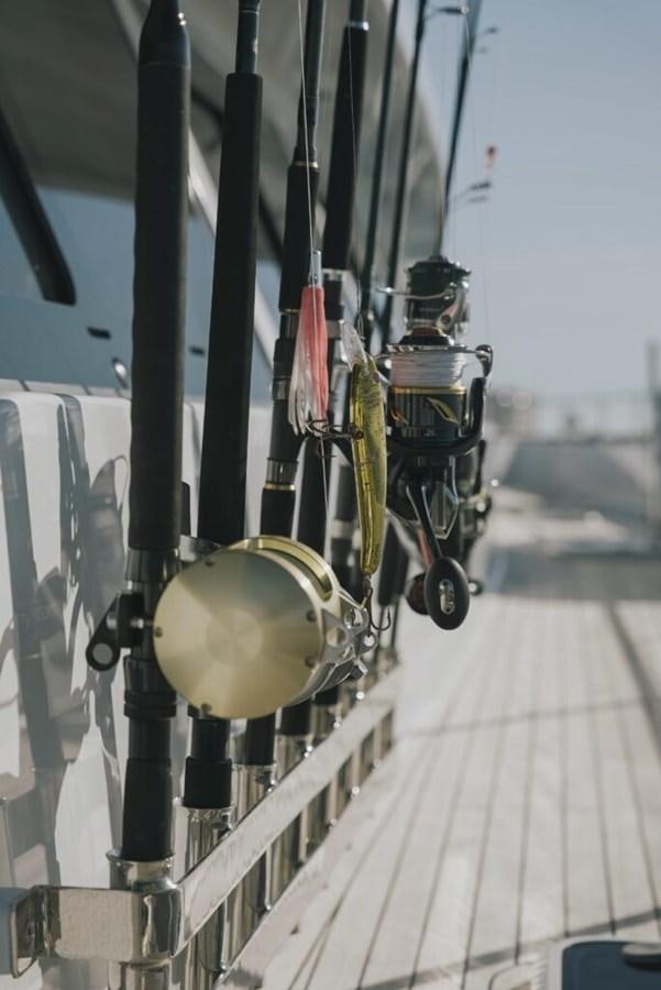 a large machine on a bridge aboard SALTY Yacht for Sale