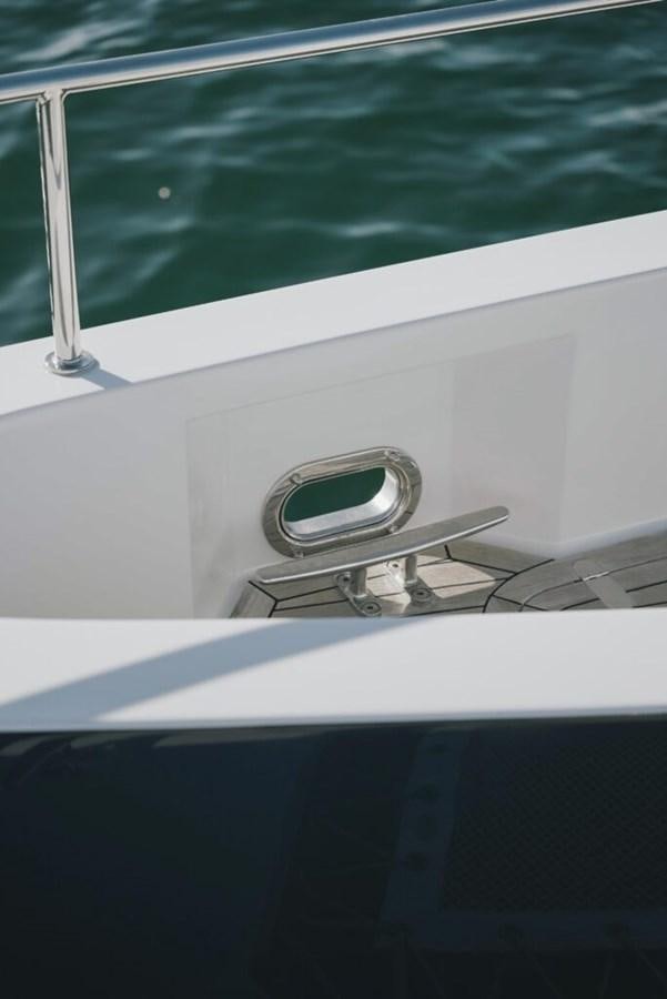 a light fixture on a window aboard SALTY Yacht for Sale