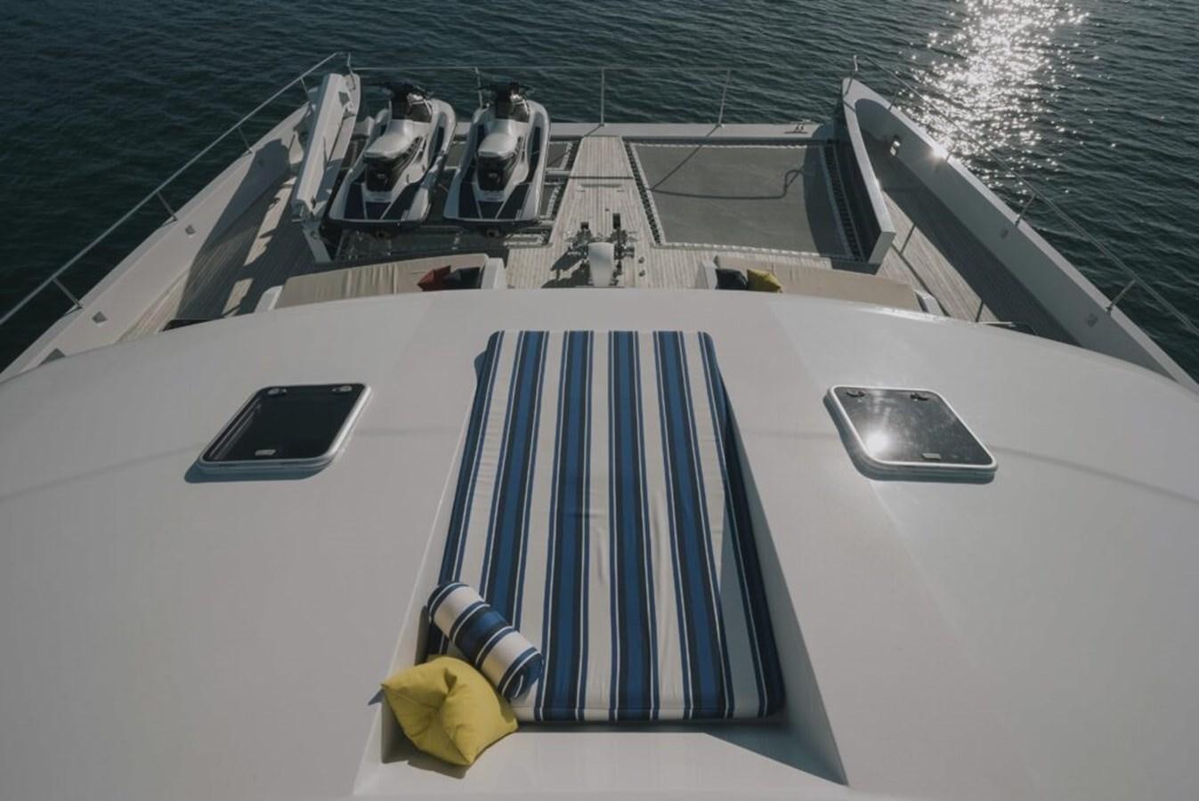 a boat with a deck and a deck with a deck and a deck aboard SALTY Yacht for Sale