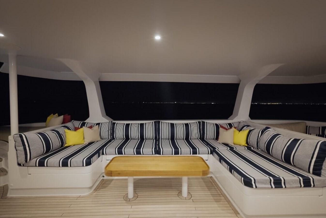 a bunk bed in a room aboard SALTY Yacht for Sale