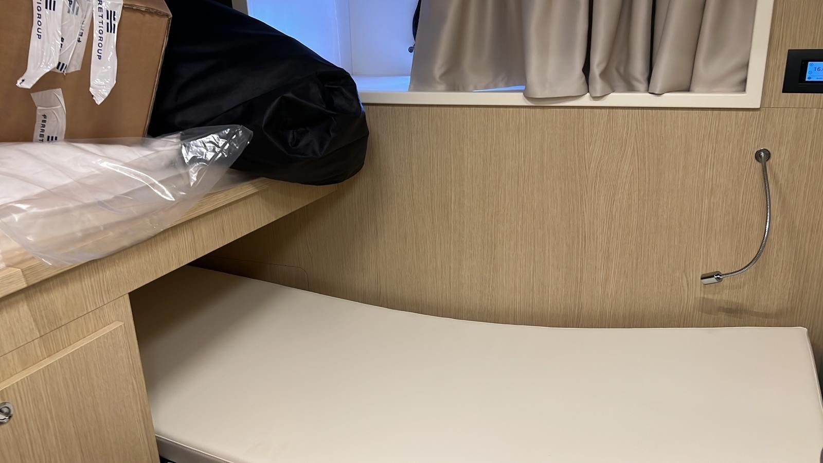 a close-up of a desk aboard MY ANGEL Yacht for Sale