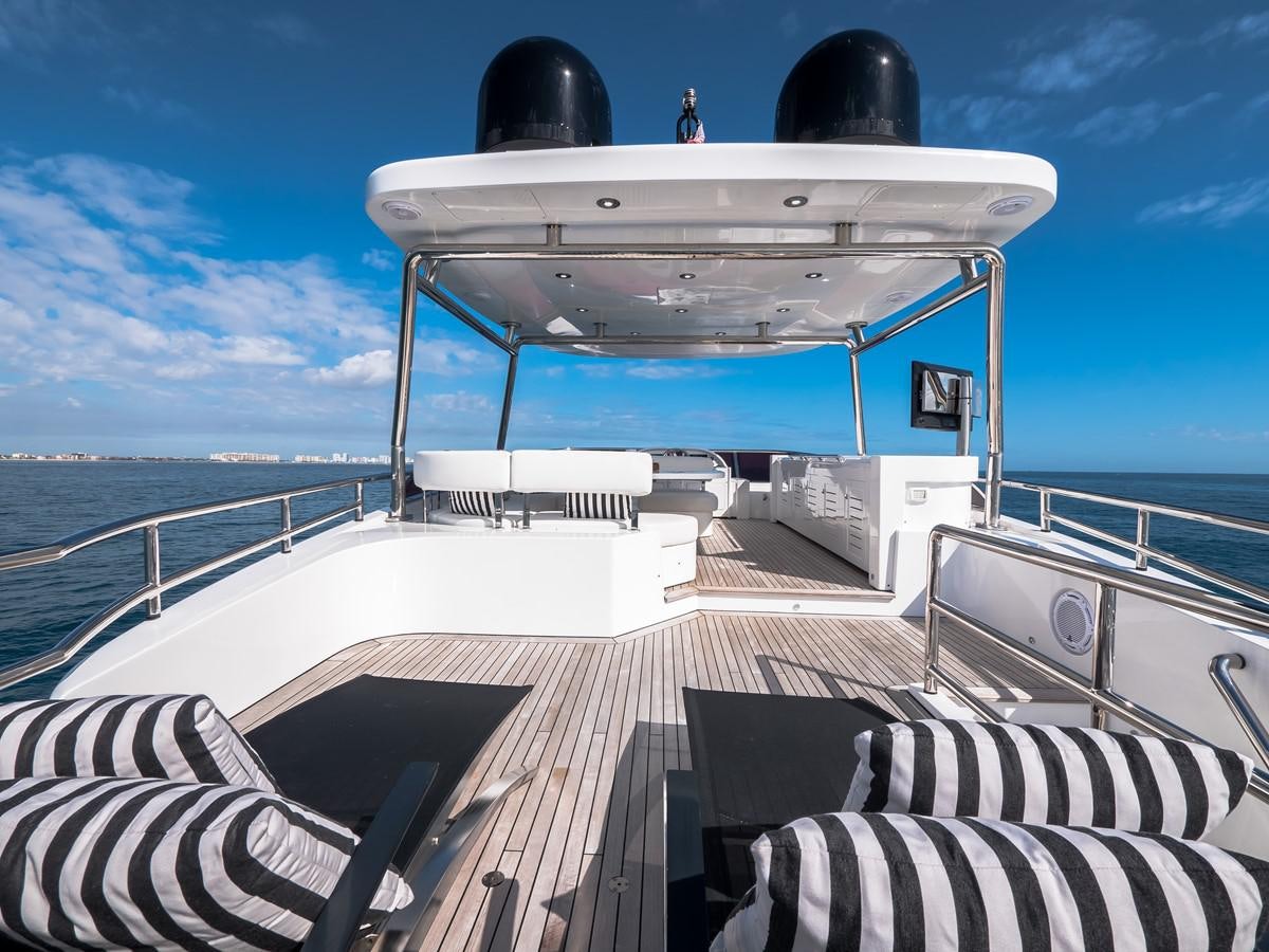 a boat on a body of water aboard 2016 AZIMUT 76 MAGELLANO THE EQUITES Yacht for Sale