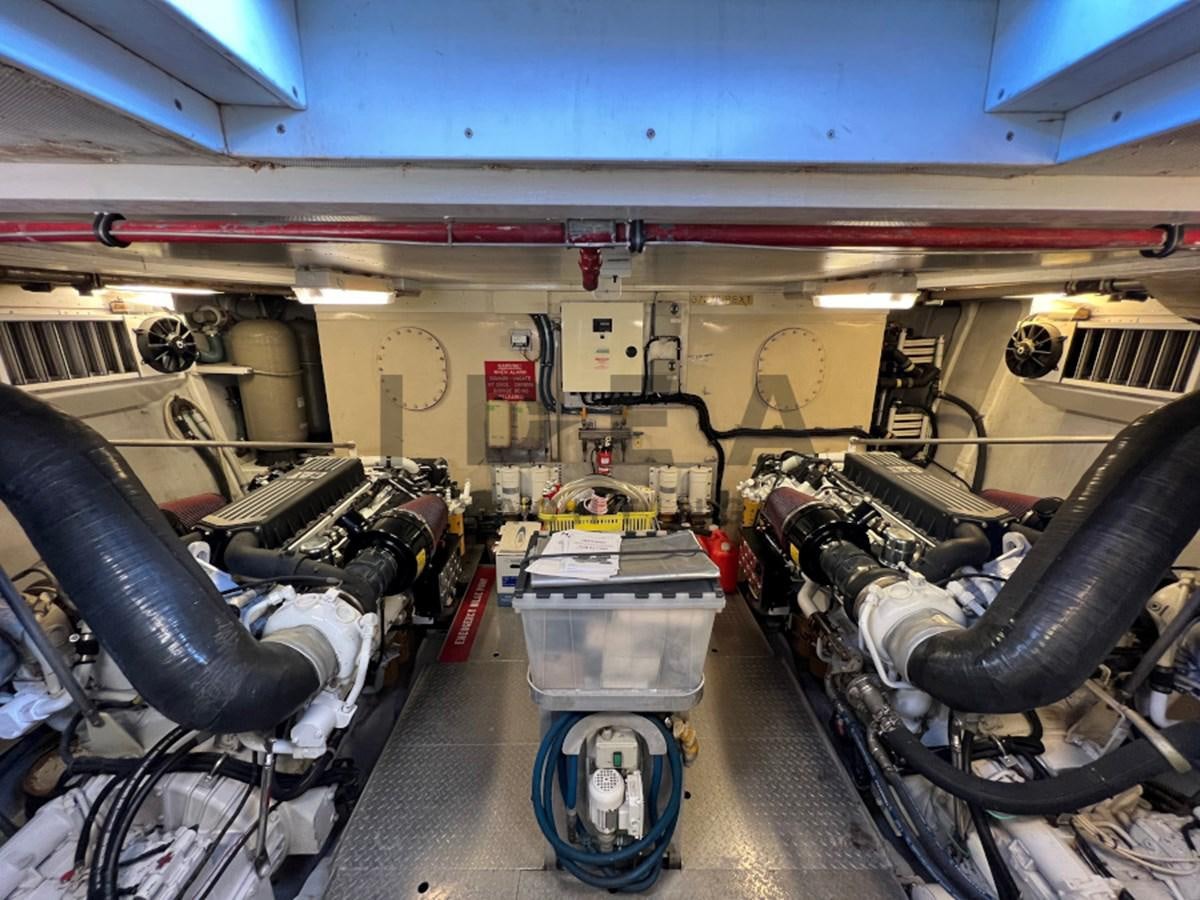 a room with a machine and machinery aboard BENSHIP 101 Yacht for Sale