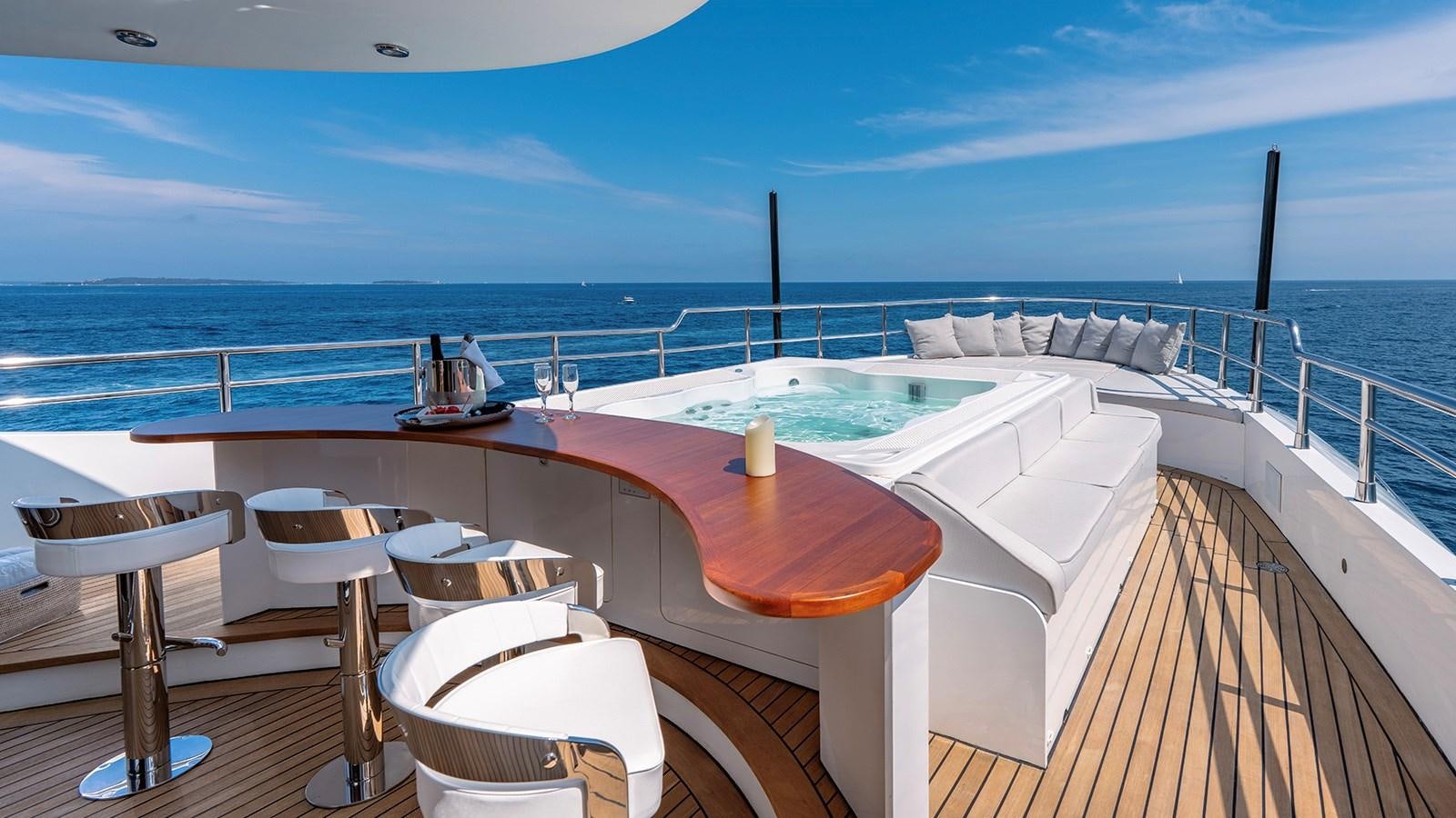 a boat on the water aboard LOTUS Yacht for Sale