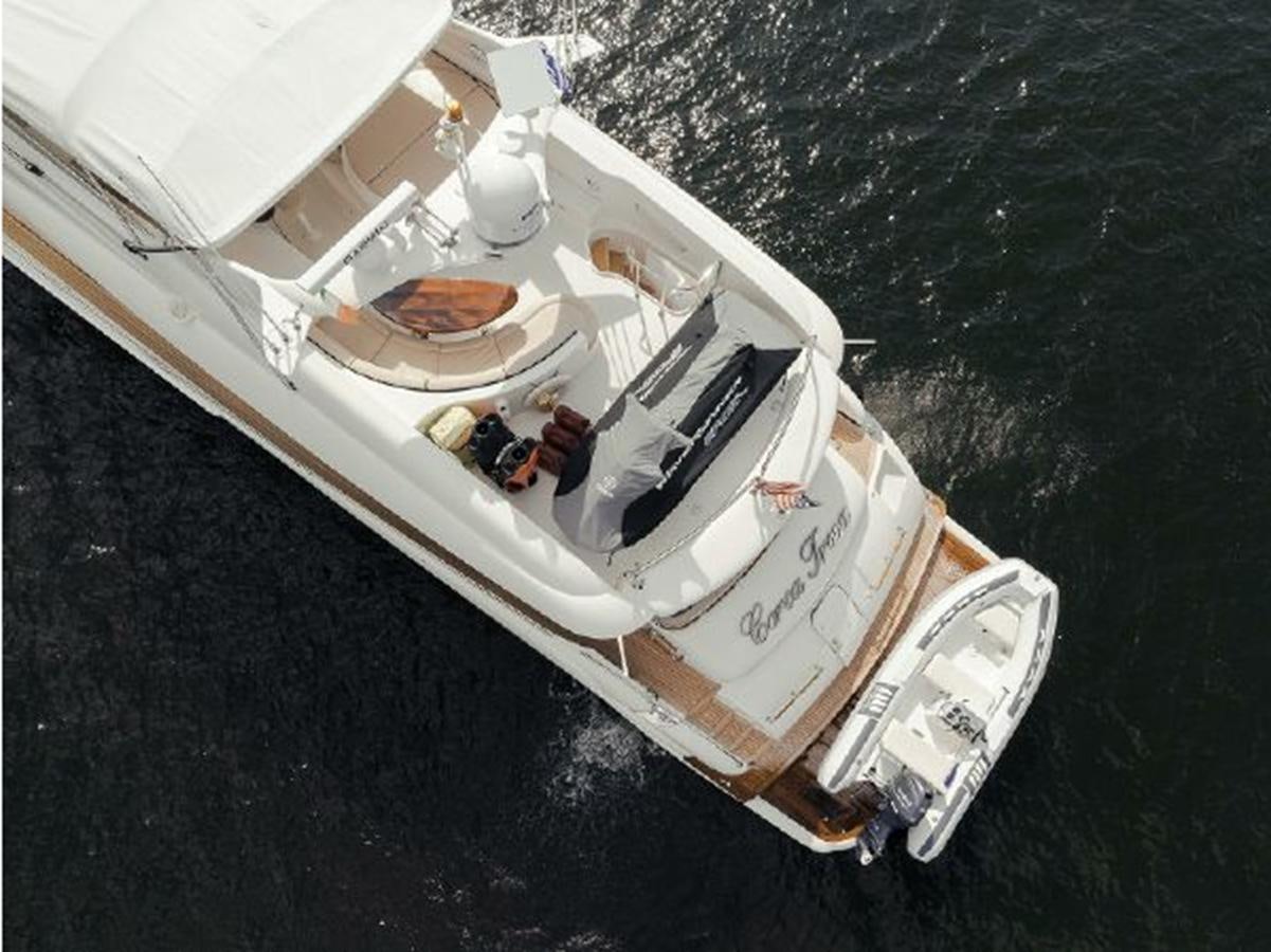 a boat on the water aboard 2007 LAZZARA 84 MOTOR Yacht for Sale