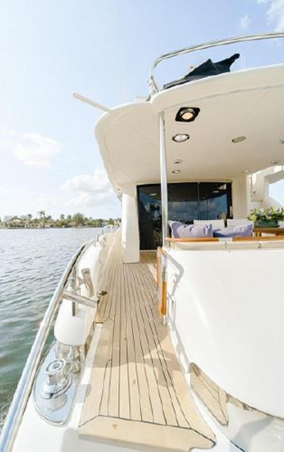 a boat on the water aboard 2007 LAZZARA 84 MOTOR Yacht for Sale