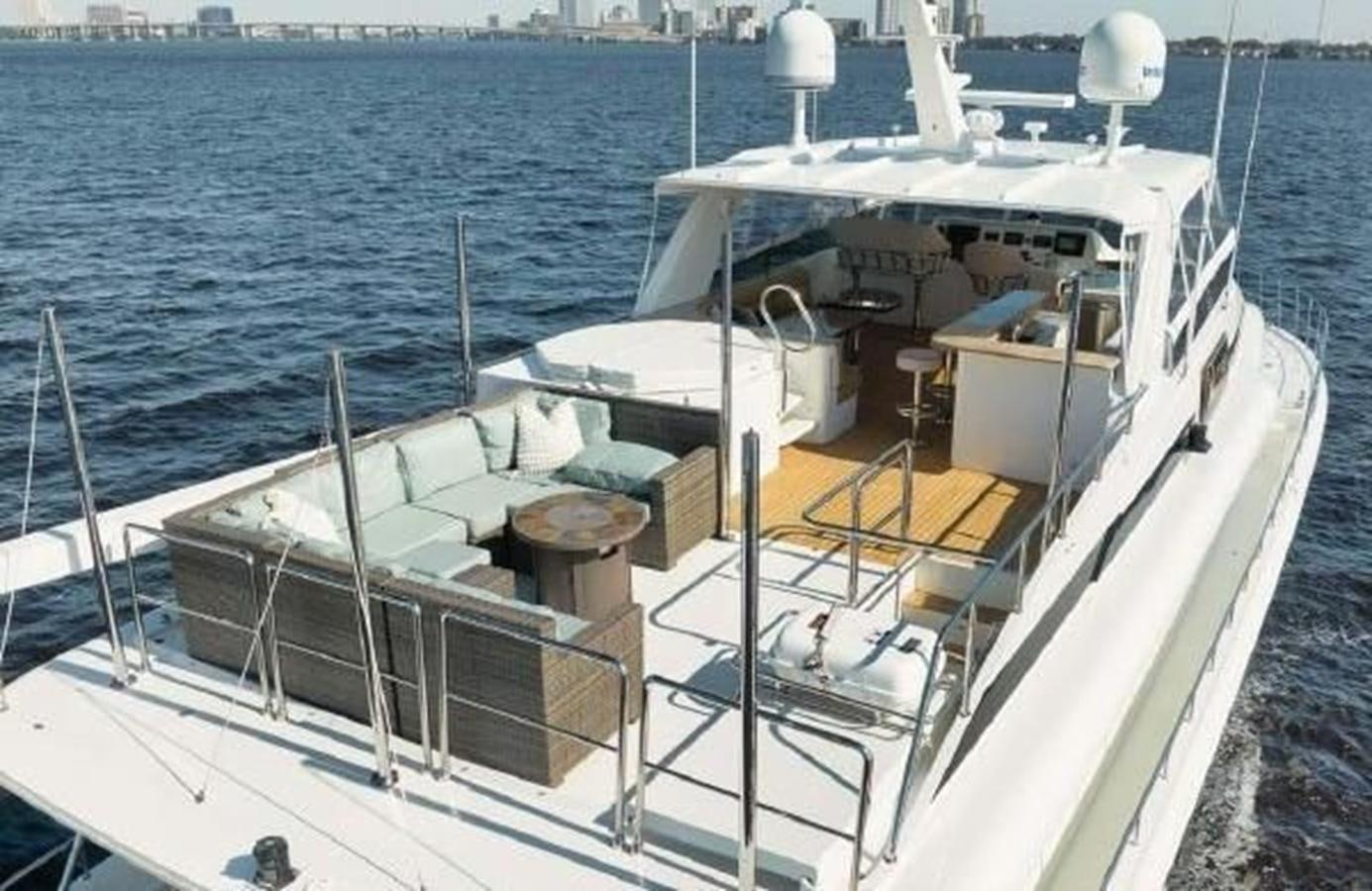 a boat on the water aboard 2006 CHEOY LEE MOTOR Yacht for Sale